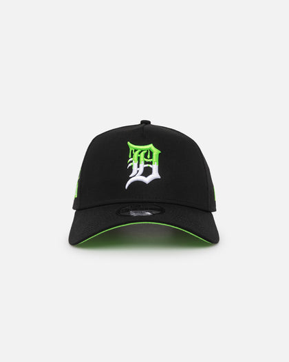 New Era Detroit Tigers "Drip Logo" 9FORTY A-Frame Snapback Black/White/Green