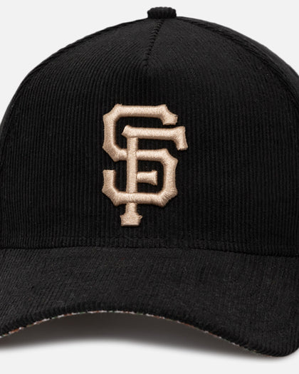 New Era San Francisco Giants 'Black Cord Plaid UV' 9FORTY A-Frame Snapback Black/Plaid