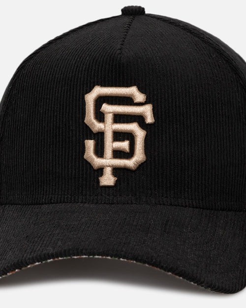 New Era San Francisco Giants 'Black Cord Plaid UV' 9FORTY A-Frame Snapback Black/Plaid