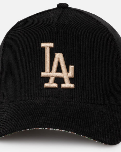 New Era Los Angeles Dodgers 'Black Cord Plaid UV' 9FORTY A-Frame Snapback Black/Plaid