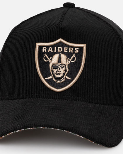 New Era Las Vegas Raiders 'Black Cord Plaid UV' 9FORTY A-Frame Snapback Black/Plaid
