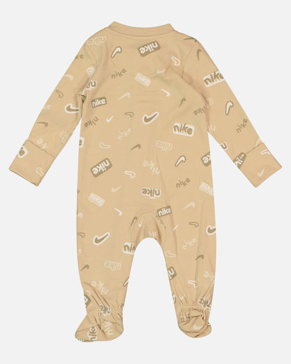 Nike Infants' E1D1 Swoosh Footed Coverall Sanddrift