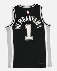 Nike Kids' Victor Wembanyama San Antonio Spurs Icon Replica Jersey Black