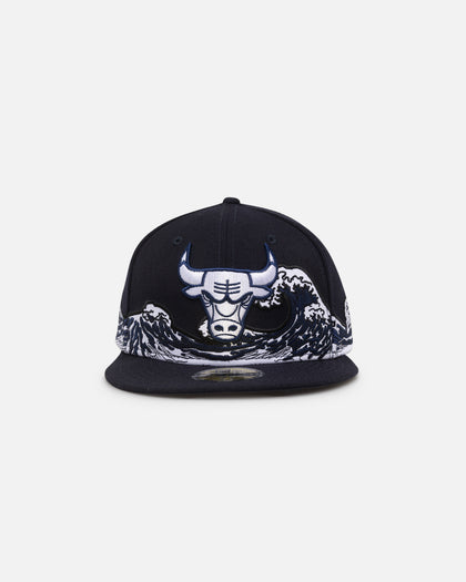 New Era Chicago Bulls "Wave" 59FIFTY Fitted Navy/White
