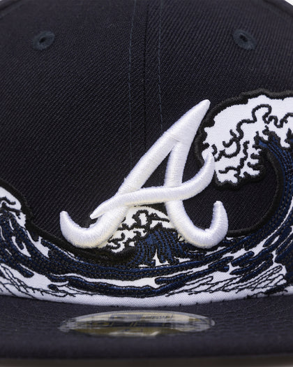 New Era Atlanta Braves "Wave" 59FIFTY Fitted Navy/White