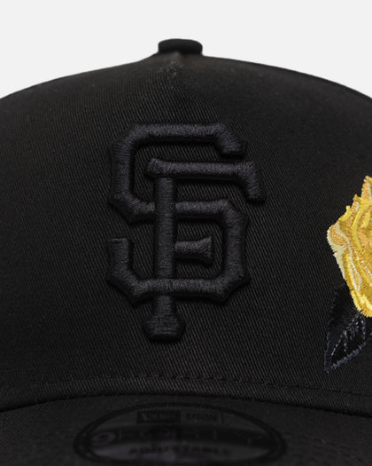 New Era San Francisco Giants 'Gold Rose Embroidery' 9FORTY A-Frame Snapback Black/Gold