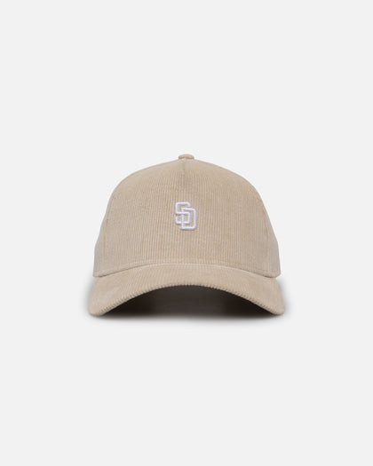 New Era San Diego Padres 'Micro Cord Cream' 9FORTY A-Frame Snapback Cream/White