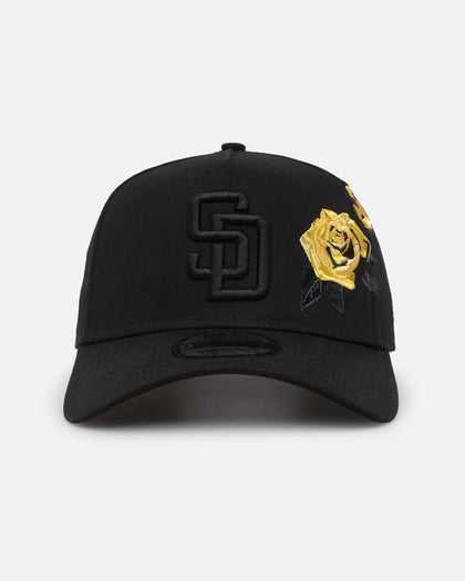 New Era San Diego Padres 'Black Tonal Gold Rose' 9FORTY A-Frame Snapback Black/Gold