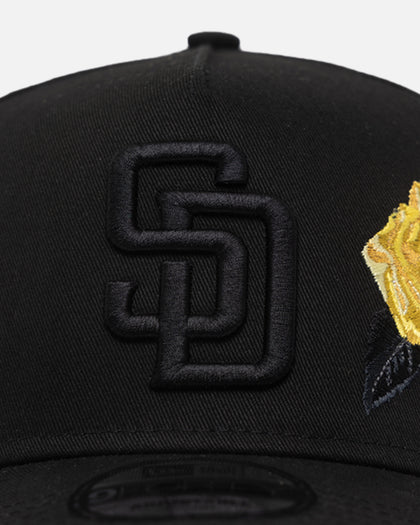New Era San Diego Padres 'Black Tonal Gold Rose' 9FORTY A-Frame Snapback Black/Gold