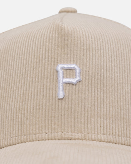 New Era Pittsburgh Pirates 'Micro Cord Cream' 9FORTY A-Frame Snapback Cream/White
