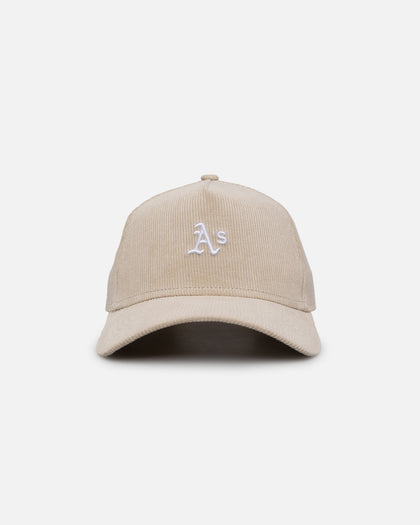 New Era Oakland Athletics 'Micro Cord Cream' 9FORTY A-Frame Snapback Cream/White