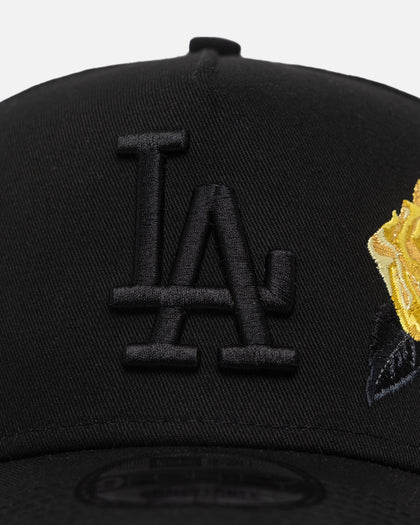 New Era Los Angeles Dodgers 'Gold Rose Embroidery' 9FORTY A-Frame Snapback Black/Gold