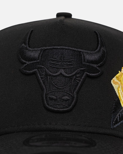 New Era Chicago Bulls 'Gold Rose Embroidery' 9FORTY A-Frame Snapback Black/Gold