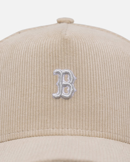 New Era Boston Red Sox 'Micro Cord Cream' 9FORTY A-Frame Snapback Cream/White