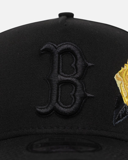 New Era Boston Red Sox 'Gold Rose Embroidery' 9FORTY A-Frame Snapback Black/Gold