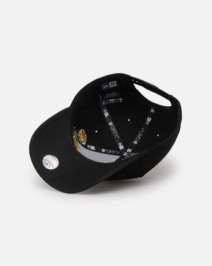 New Era Atlanta Braves 'Gold Rose Embroidery' 9FORTY A-Frame Snapback Black/Gold