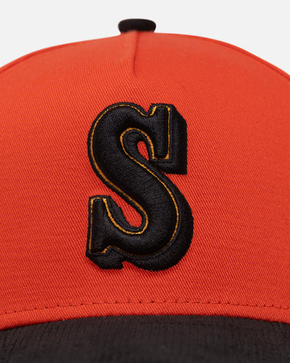New Era Seattle Mariners 'Scary Nights' 9FORTY A-Frame Snapback Orange/Black