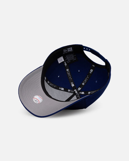 New Era Los Angeles Dodgers 'Upside Down LA Logo' 9FORTY A-Frame Snapback Dark Royal
