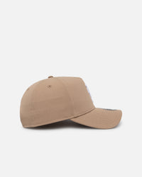 New Era Los Angeles Dodgers 'Upside Down LA Logo' 9FORTY A-Frame Snapback Camel