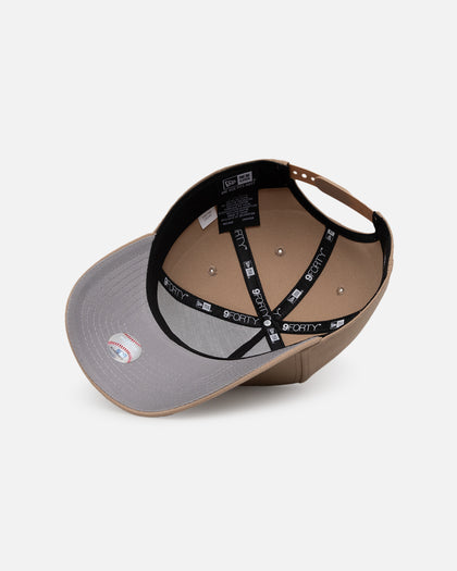 New Era Los Angeles Dodgers 'Upside Down LA Logo' 9FORTY A-Frame Snapback Camel