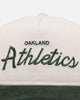 New Era Oakland Athletics 'Currency Corduroy' Golfer Pre-Curved Snapback Chrome White