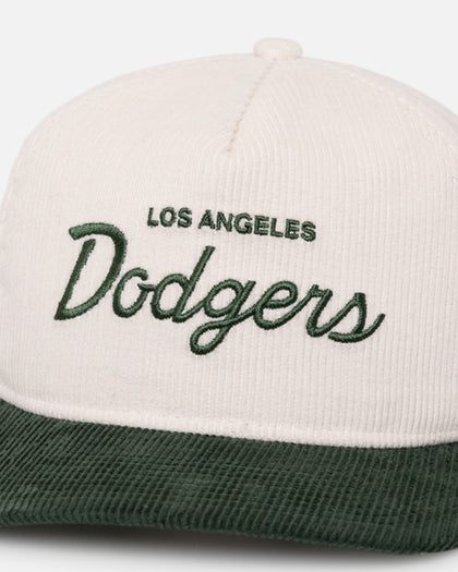 New Era Los Angeles Dodgers 'Currency Corduroy' Golfer Pre-Curved Snapback Chrome White