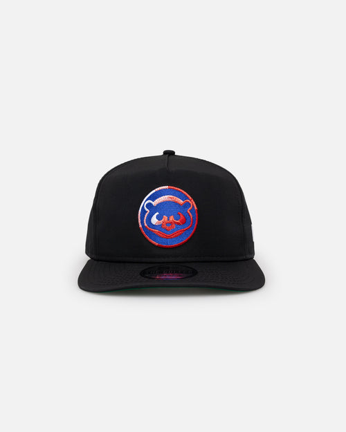 New Era Chicago Cubs Golfer Pre-Curved Snapback Black/OTC