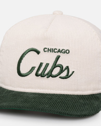 New Era Chicago Cubs 'Currency Corduroy' Golfer Pre-Curved Snapback Chrome White