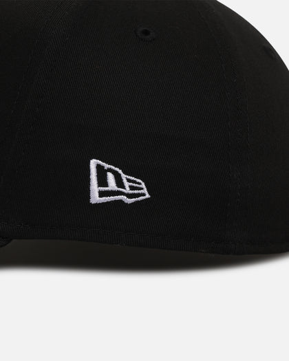 New Era Black With Grey Under Visor Blank 9FORTY A-Frame Snapback Black