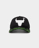 New Era Chicago Bulls 'Glow In The Dark' 9FORTY A-Frame Trucker Snapback Black/Neon Green