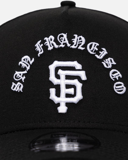 New Era San Francisco Giants 'Gothic Arch' 9FORTY A-Frame Snapback Black/White