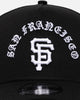 New Era San Francisco Giants 'Gothic Arch' 9FORTY A-Frame Snapback Black/White