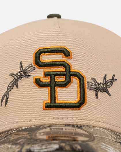 New Era San Diego Padres 'Real Tree Edge Grit' 9FORTY A-Frame Snapback Oat Milk/Real Tree