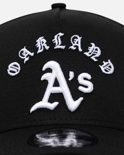 New Era Oakland Athletics 'Gothic Arch' 9FORTY A-Frame Snapback Black/White