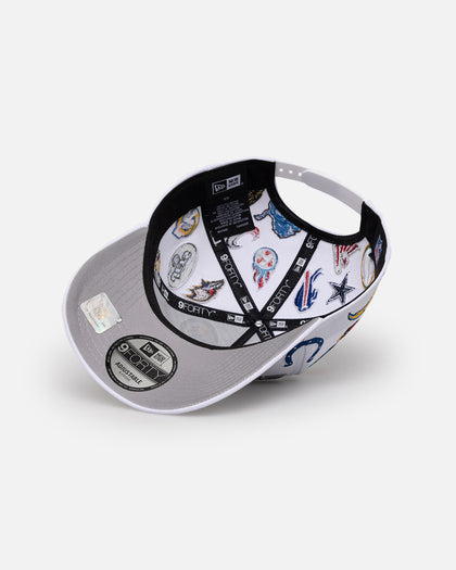 New Era NFL All Over 9FORTY A-Frame Snapback White