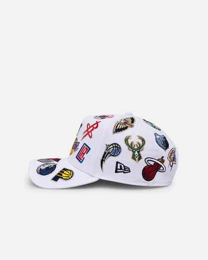 New Era NBA All Over 9FORTY A-Frame Snapback White