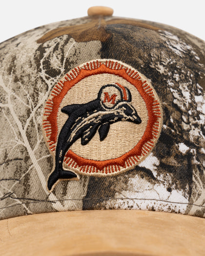 New Era Miami Dolphins 'Real Tree Tan Suede' 9FORTY A-Frame Snapback Real Tree