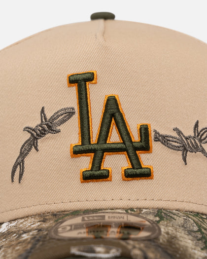 New Era Los Angeles Dodgers 'Real Tree Edge Grit' 9FORTY A-Frame Snapback Oat Milk/Real Tree