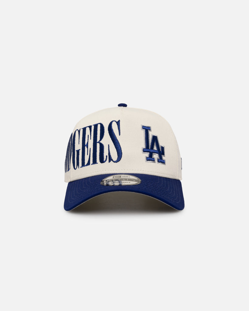 New Era Los Angeles Dodgers 'Tall Text' 9FORTY A-Frame Snapback Chrome White/OTC
