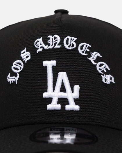 New Era Los Angeles Dodgers 'Gothic Arch' 9FORTY A-Frame Snapback Black/White