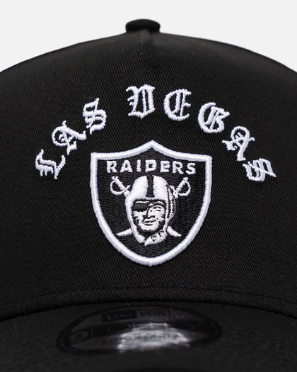 New Era Las Vegas Raiders 'Gothic Arch' 9FORTY A-Frame Snapback Black/White