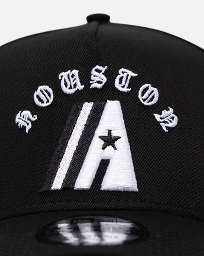 New Era Houston Astros 'Gothic Arch' 9FORTY A-Frame Snapback Black/White