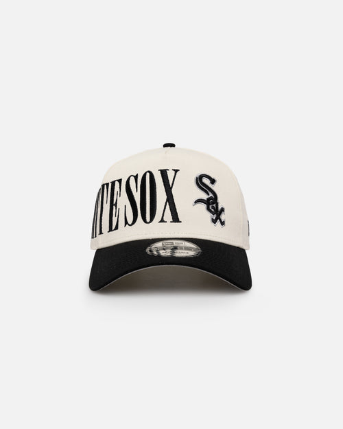 New Era Chicago White Sox 'Tall Text' 9FORTY A-Frame Snapback Chrome White/OTC