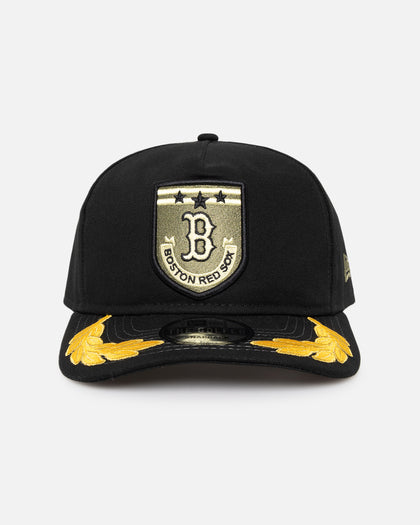 New Era Boston Red Sox 'Military Patch' Pre-Curved Golfer Snapback Black