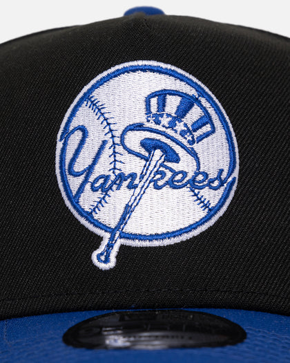 New Era New York Yankees 'Retro Royal' 9FORTY A-Frame Snapback Black/Royal