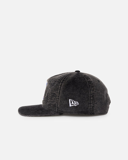 New Era Chicago Cubs 'Washed Corduroy Golfer' Pre-Curved Golfer Snapback Washed Black