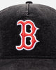 New Era Boston Red Sox 'Washed Corduroy Golfer' Pre-Curved Golfer Snapback Washed Black