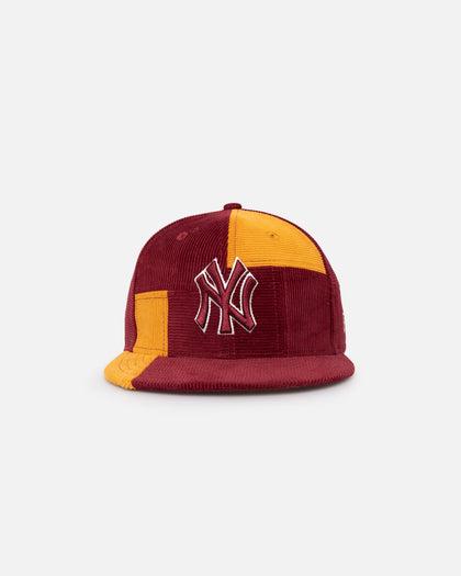 New Era New York Yankees 'Maroon Patchwork Corduroy' 59FIFTY Fitted Maroon/Yellow