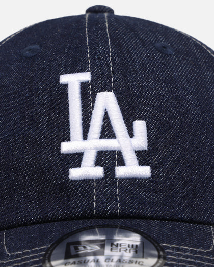 New Era Los Angeles Dodgers Washed Denim Casual Classic Strapback Blue Washed Denim