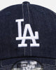 New Era Los Angeles Dodgers Washed Denim Casual Classic Strapback Blue Washed Denim